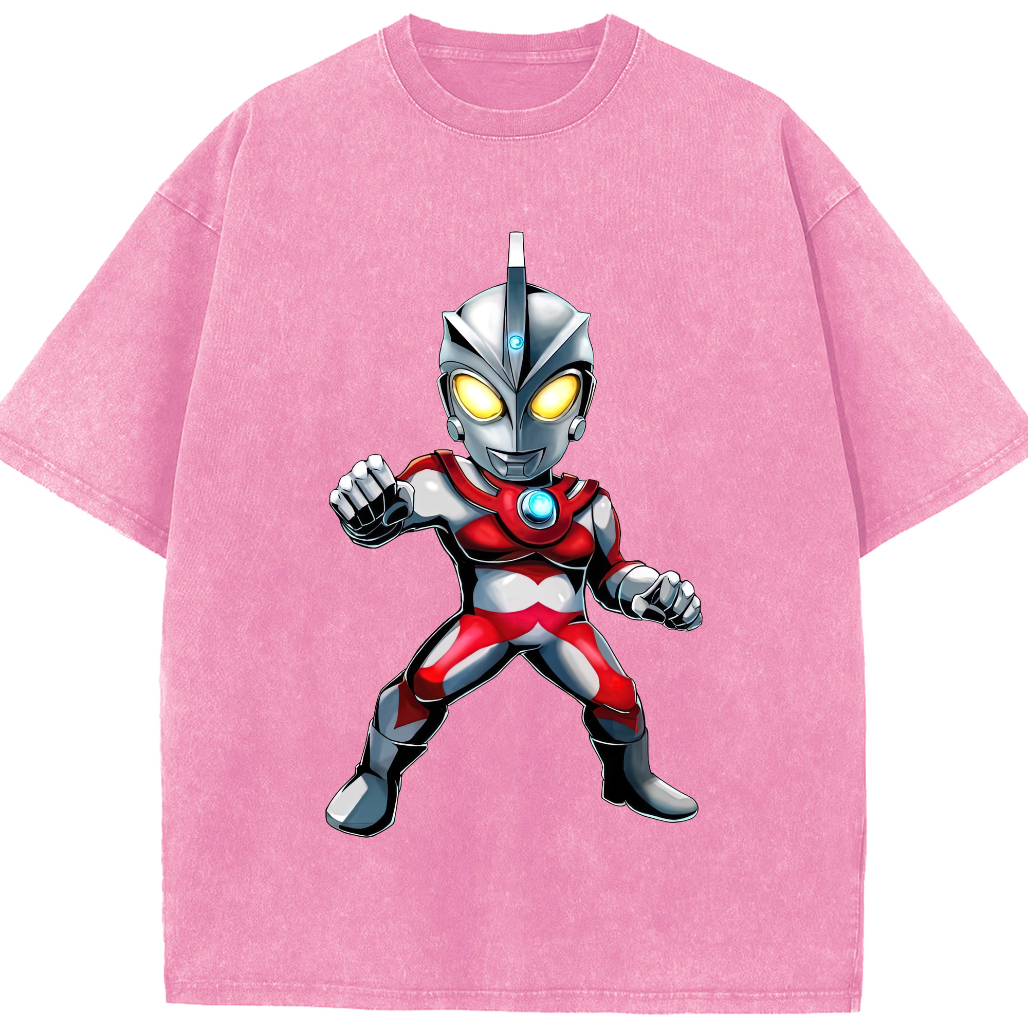 （画像用） ウルトラマン Ultraman 綿100% ヴィンテージ風 半袖Tシャツ（フロントプリント）